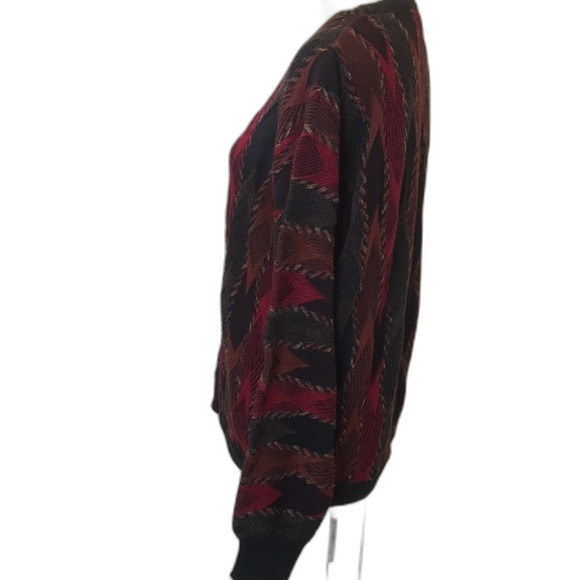 Lorenzo tavernari 3D abstract colorful wool blend sweater size large - Picture 5 of 11